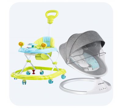 Качели, шезлонги, ходунки