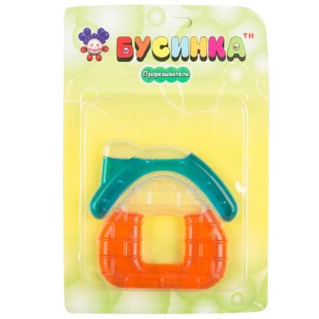 Прорезыватель Бусинка с водой Домик