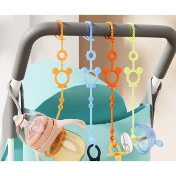 Держатель для сосок пустышек игрушек бутылочек силиконовый       J5251-K