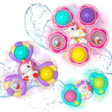 Развивающая игрушка Спиннер на присоске 3в1