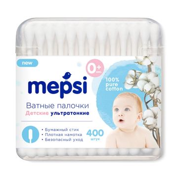 Ватные палочки Mepsi ультратонкие 200шт