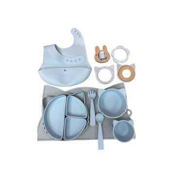 Посуда нобор для малыша силикон 14в1