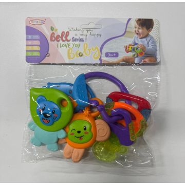 Погремушка-прорезыватель BABY RATTLES 4в1 8409-19