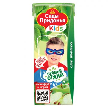 Сок Сады придонья яблоко прямого отжима 200мл (2)