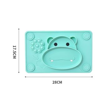 Силиконовые тарелки на присоске Бегемот