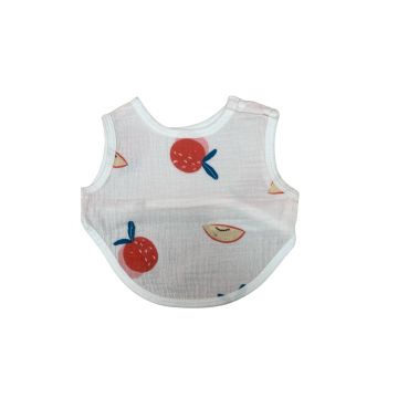 Слюнявчик Муслин с кноп по размеру