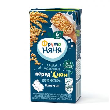 Молочная каша Фруто няня Перед сном пшеничная 200мл с 6 месяцев