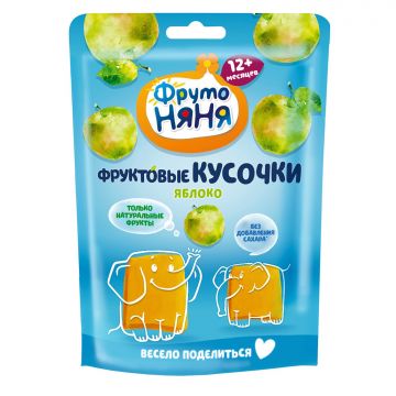 Фруктовые кусочки Фруто няня яблоко 53г с 12 месяцев