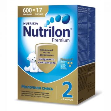 Молочная смесь Nutrilon Рremium 2 600г с 6 месяцев
