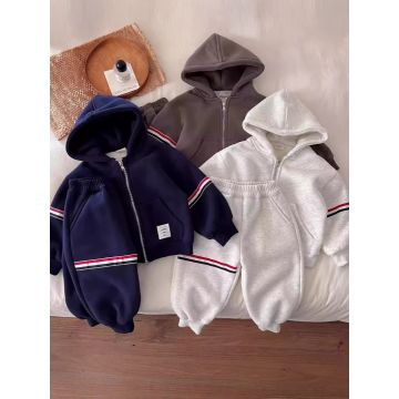 Детская спортивная двойка толстовка и брюки   мехом     TZ2511