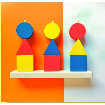 Развивающая игрушка пирамида  3в1