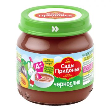 Пюре Сады придонья в стекле чернослив 80г с 4 месяцев