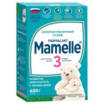 Молочная смесь Mamelle 3 600г с 12 месяцев