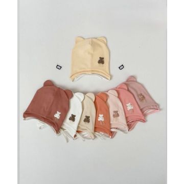 Шапка детская с завязками Bilal Kids Трикотаж Разные  Дев, Демисезон   A1843