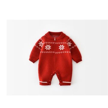 Ромпер детский   Вязаный трикотаж Красный    53305