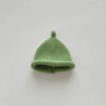 Шапка-колпак  Вязаный Зеленый  Мал, Осень  OO77