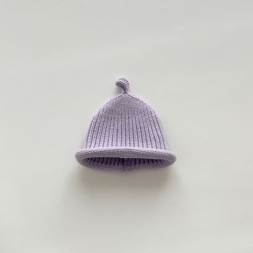 Шапка-колпак  Вязаный Сиреневый  Дев, Осень  OO77