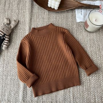 Свитер  ZZYZ Вязаный Оранжево-коричневый  Уни  014/412