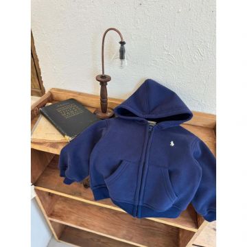 Толстовка   Начес Темно-синий Уни Молния #0217