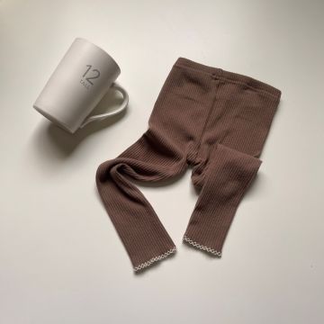 Лосины   Рубчик Коричневый Дев  XXJ001