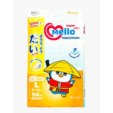 Подгузники Mello Super Slim L(9-14кг)-56шт