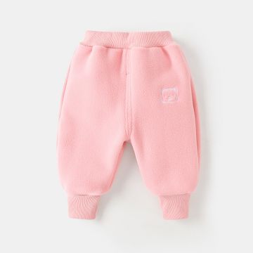 Штаны Котёнок Tongxiaosheng Флис Розовый Дев  YT32