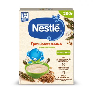 Безмолочная каша Nestle гречневая 200г с 4 месяцев