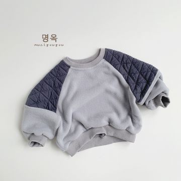 Свитшот  Muziyouyou Флис/трикотаж Серый/темно-серый Мал  88162