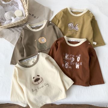 Лонгслив детский   Трикотаж   Уни Кнопка на плече H41296