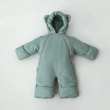 Комбинезон-трансформер с отворотами  KiDi Мембрана Темная полынь Уни Замок 896/1(Зима-Пик)-334