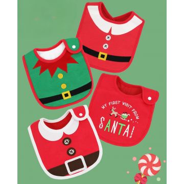 Слюнявчик непромокашка     Трикотаж/махра Кнопка 4060F