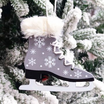 Елочная игрушка «Коньки»     Дерево  IGR98