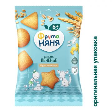 Печенье Фруто няня мультизлаковое 50г с 6 месяцев
