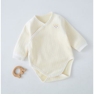 Боди длинный рукав Котёнок Junjie Флис Молочный Уни Кнопка LC8011