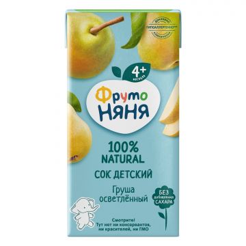 Сок Фруто няня груша 200мл с 4 месяцев