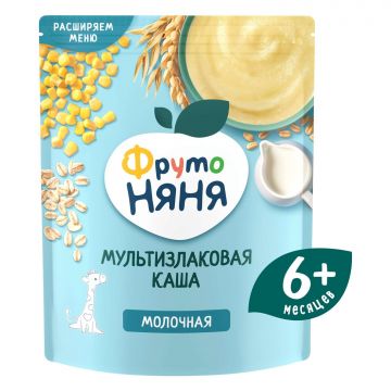Молочная каша Фруто няня мультизлаковая 200г с 6 месяцев