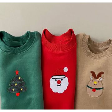 Свитшот Ёлка Kids Tales Трикотаж/флис Зеленый Уни  TTS70009