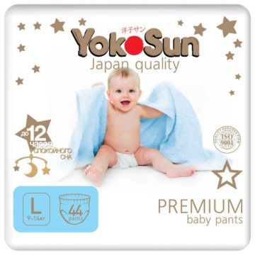Трусики Yokosun Premium 4-L 9-13кг (44шт)