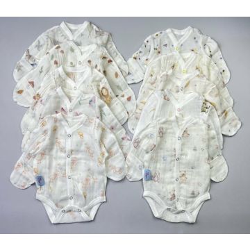 Боди Одуванчик Larella Муслин Молочный Дев Кнопка спереди BODI1584