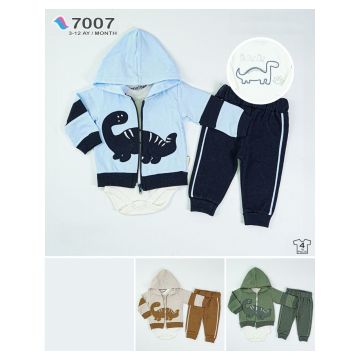 Детский комплект 3в1 боди штаны толстовка  Maibella Трикотаж   Мал  MAI55