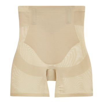 Трусы-корсет после родов утягивающие  Телесный,   Сетка/Нейлон Высокая посадка 8820