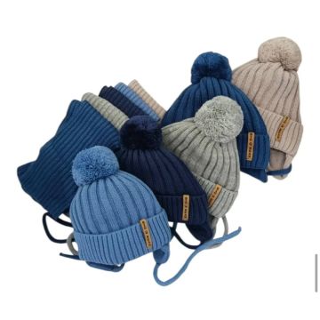 Шапка с шарфом Grans Вязаный трикотаж   , Зима   1557