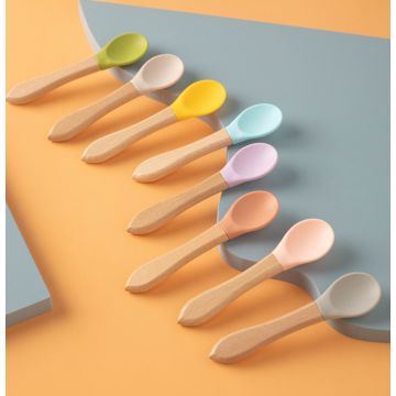 Ложка     Силликон/дерево  LOZH203