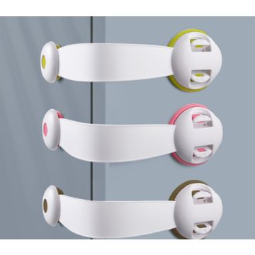 Блокировка на дверцы Белый 22,5 см  Baby Safety Lock Пластик Самоклеющиеся MM-YT-003