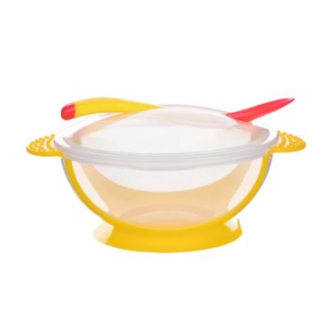 Чаша с ложкой     Пластик/силликон Присоски ZZX-8316B