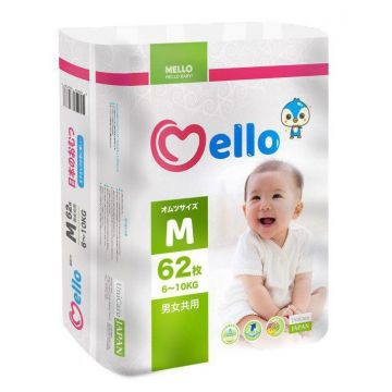 Подгузники Mello 3-М 6-10 кг (62шт)