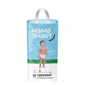 Трусики Мама знает 6-XXL 15-22кг (42шт)