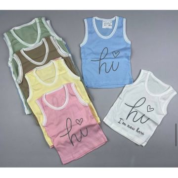 Майка для детей hi Винни Трикотаж Однотонный    99313