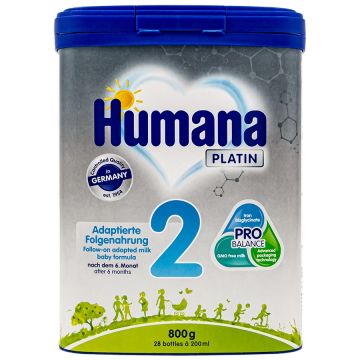 Молочная смесь Humana Platin 2 800 г с 6 месяцев