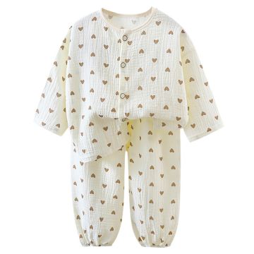 Пижама двойка кофта/штаны   Муслин    Пуговица GB/T39508